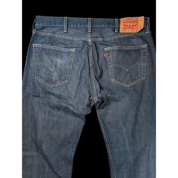 Levis 501 XX Jeans Men 38(40)x32 Blue Button Fly Original Fit Dark Wash Y2K - Picture 6 of 8